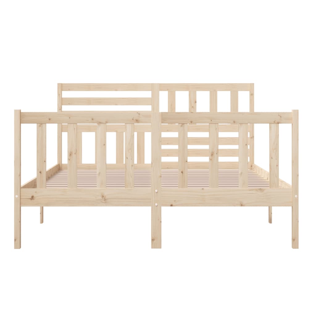 Solid Wood King Size Bed Frame - Elegance & Durability Without Mattress