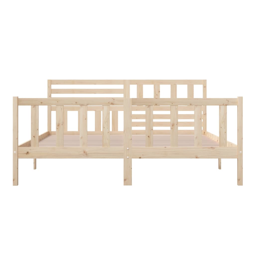Solid Wood Super King Bed Frame - No Mattress Included