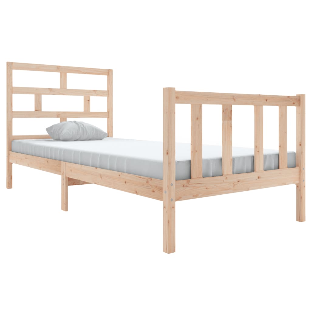 Solid Wood Bed Frame 100x200 cm - vidaXL (No Mattress)