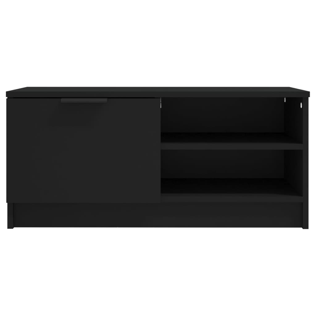 TV Cabinet Black 80x35x36.5 cm Engineered Wood