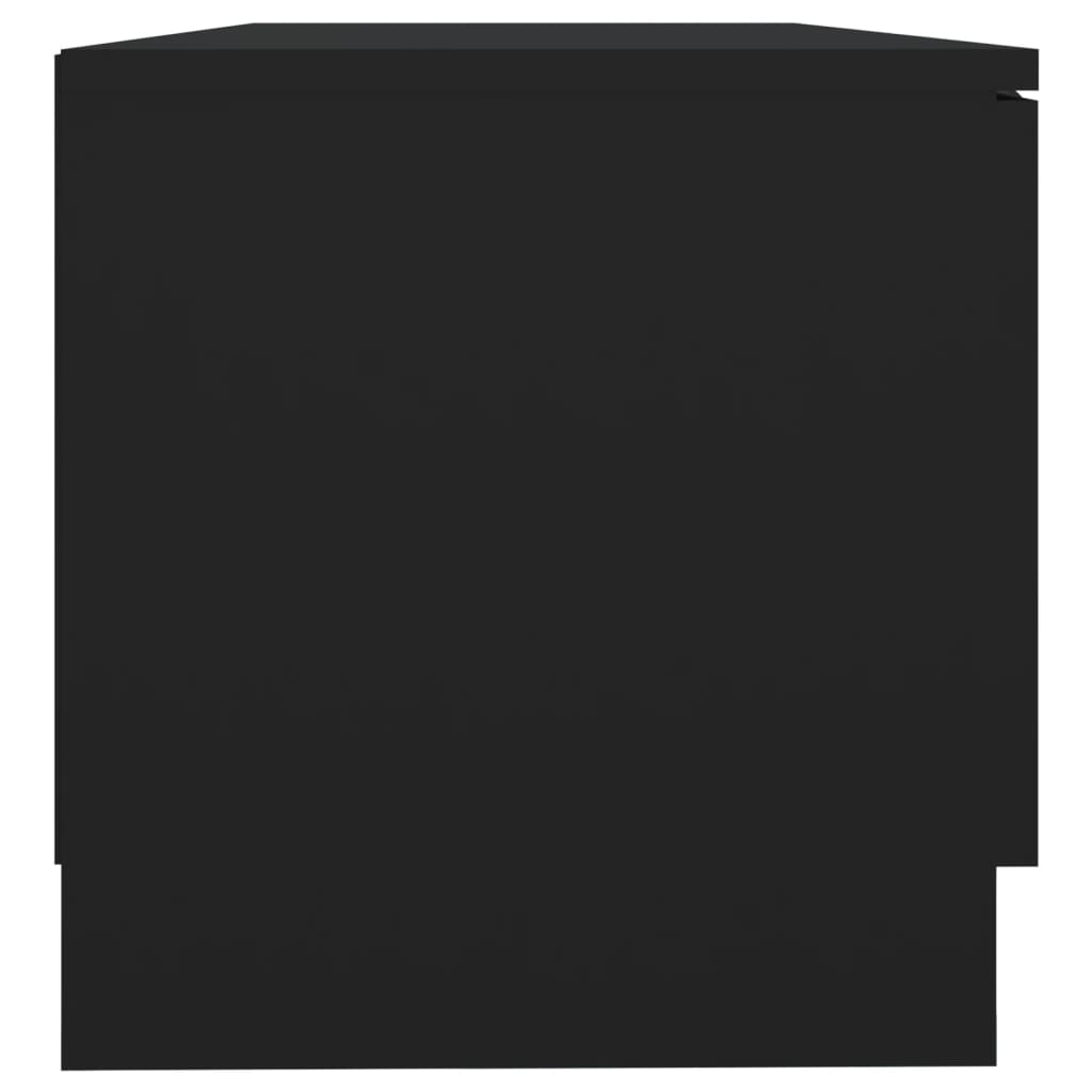 TV Cabinet Black 80x35x36.5 cm Engineered Wood