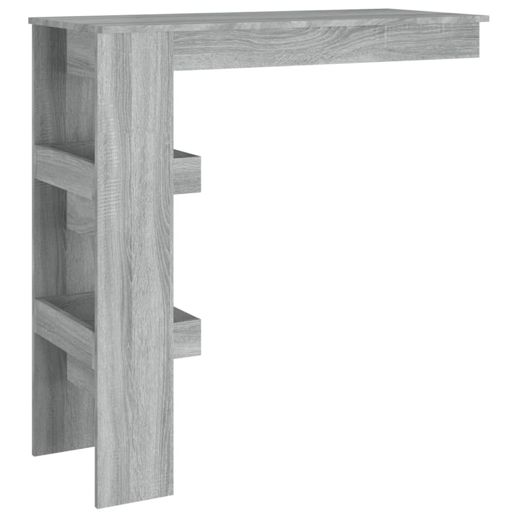 Engineered Wood Wall Bar Table, Grey Sonoma, 102x45x103.5 cm