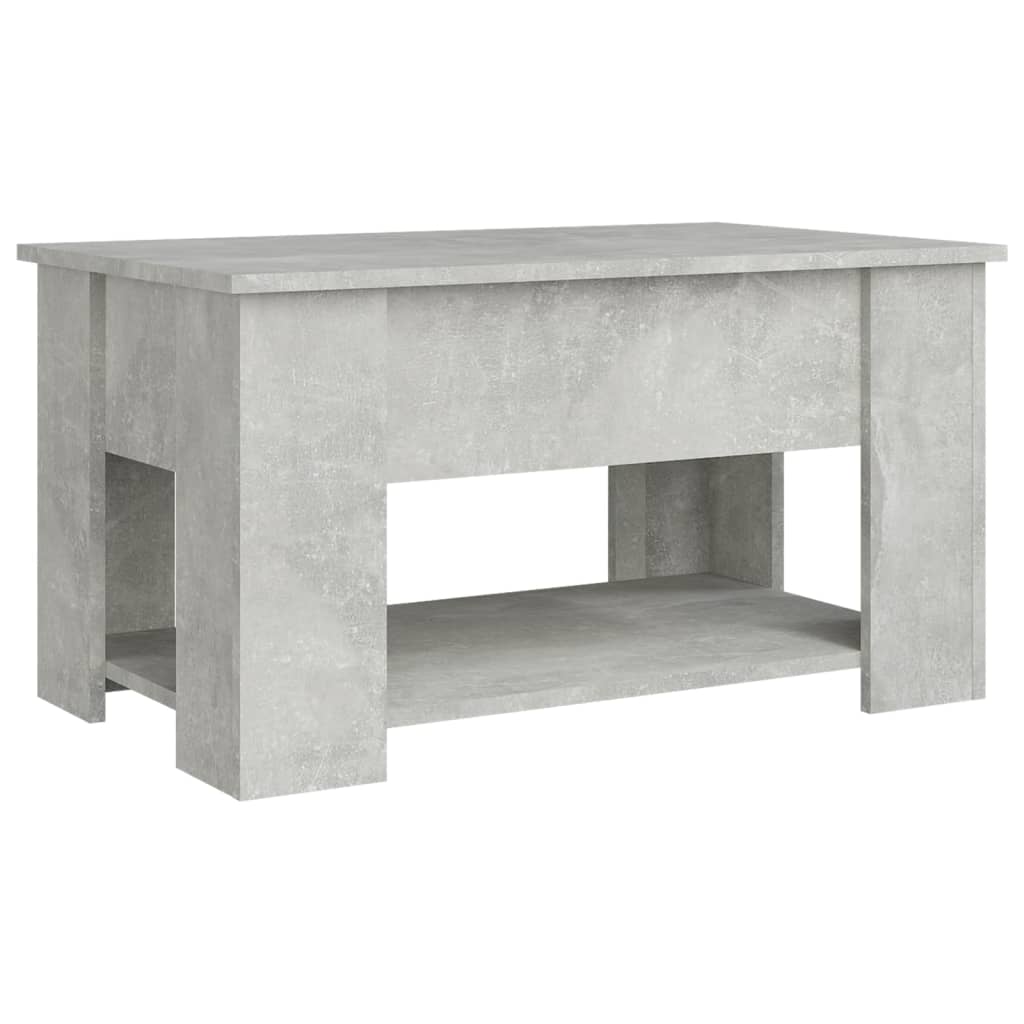 Coffee Table Concrete Grey 79x49x41 cm Engineered Wood