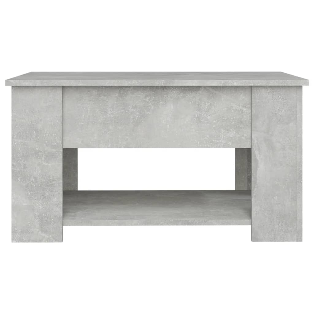 Coffee Table Concrete Grey 79x49x41 cm Engineered Wood