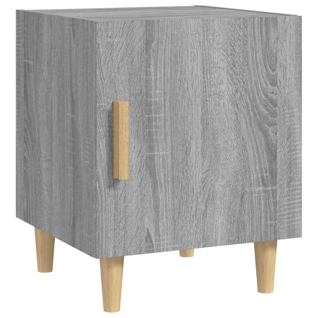 Stylish Grey Sonoma Bedside Cabinet – Durable Engineered Wood