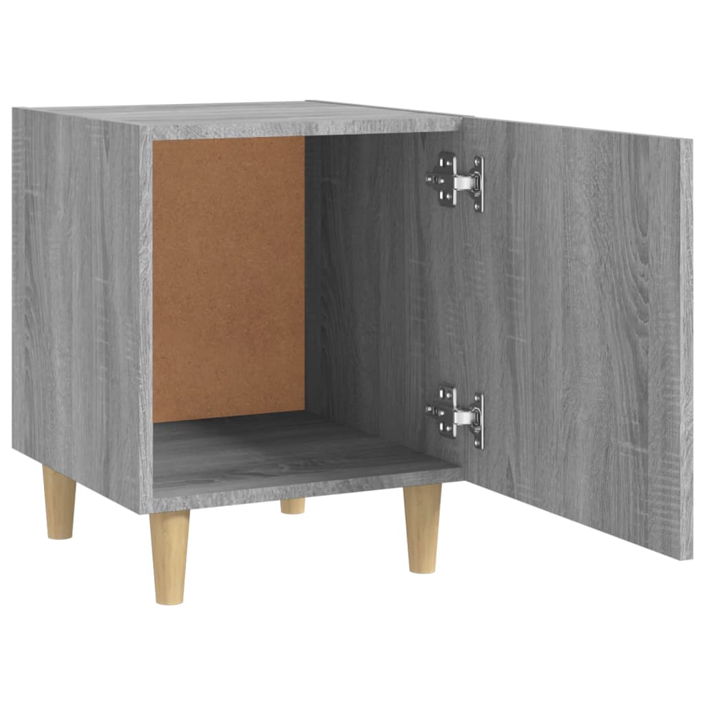 Stylish Grey Sonoma Bedside Cabinet – Durable Engineered Wood