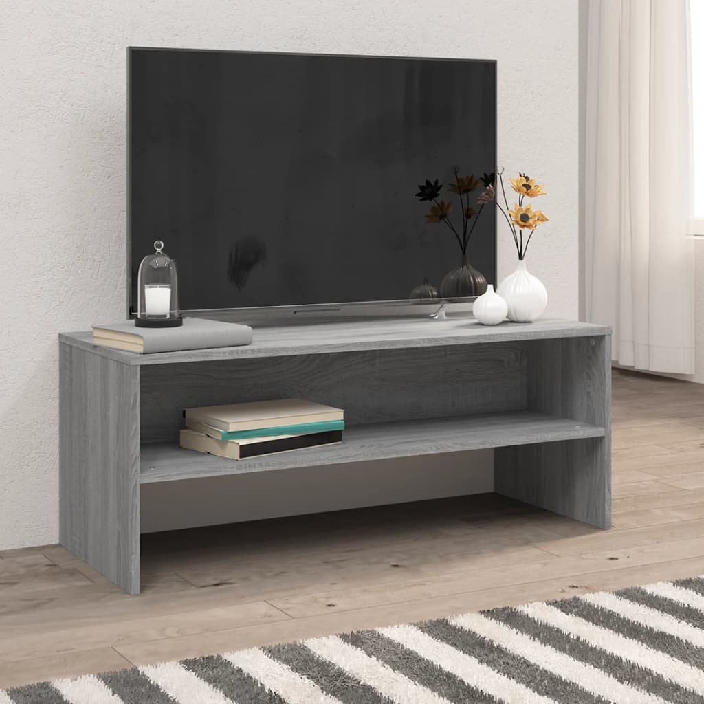 TV Cabinet Grey Sonoma 100x40x40 cm Engineered Wood