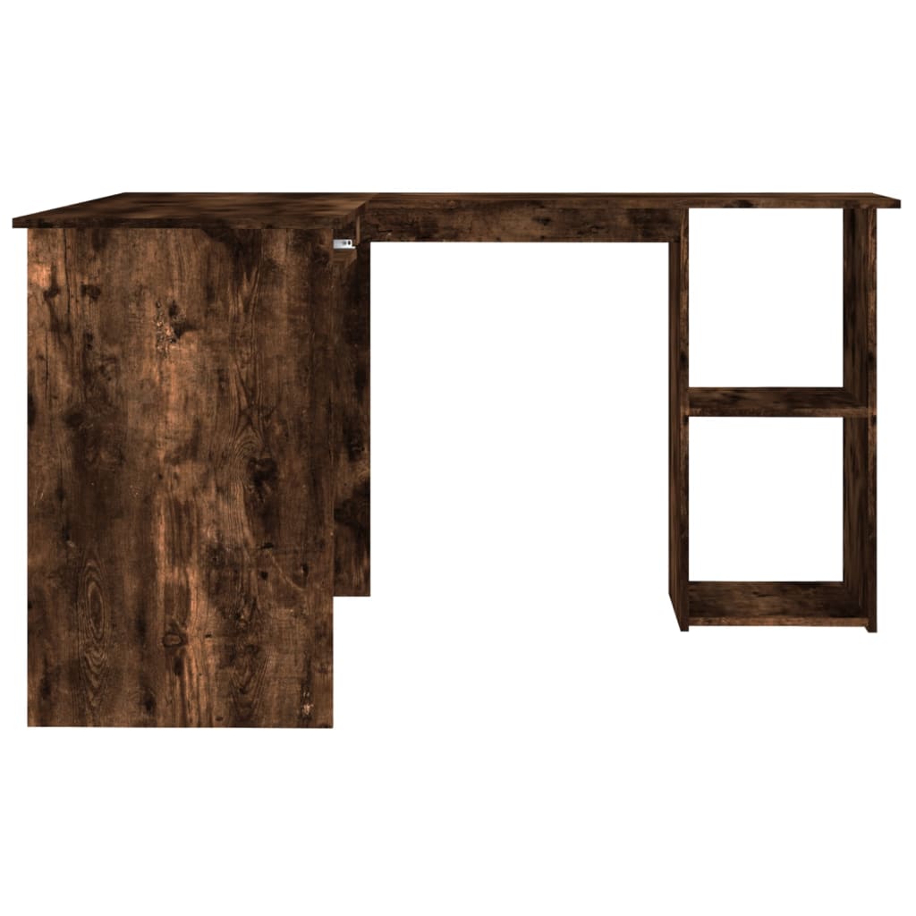 Smoked Oak Corner Desk 120x140x75 cm - Engineered Wood