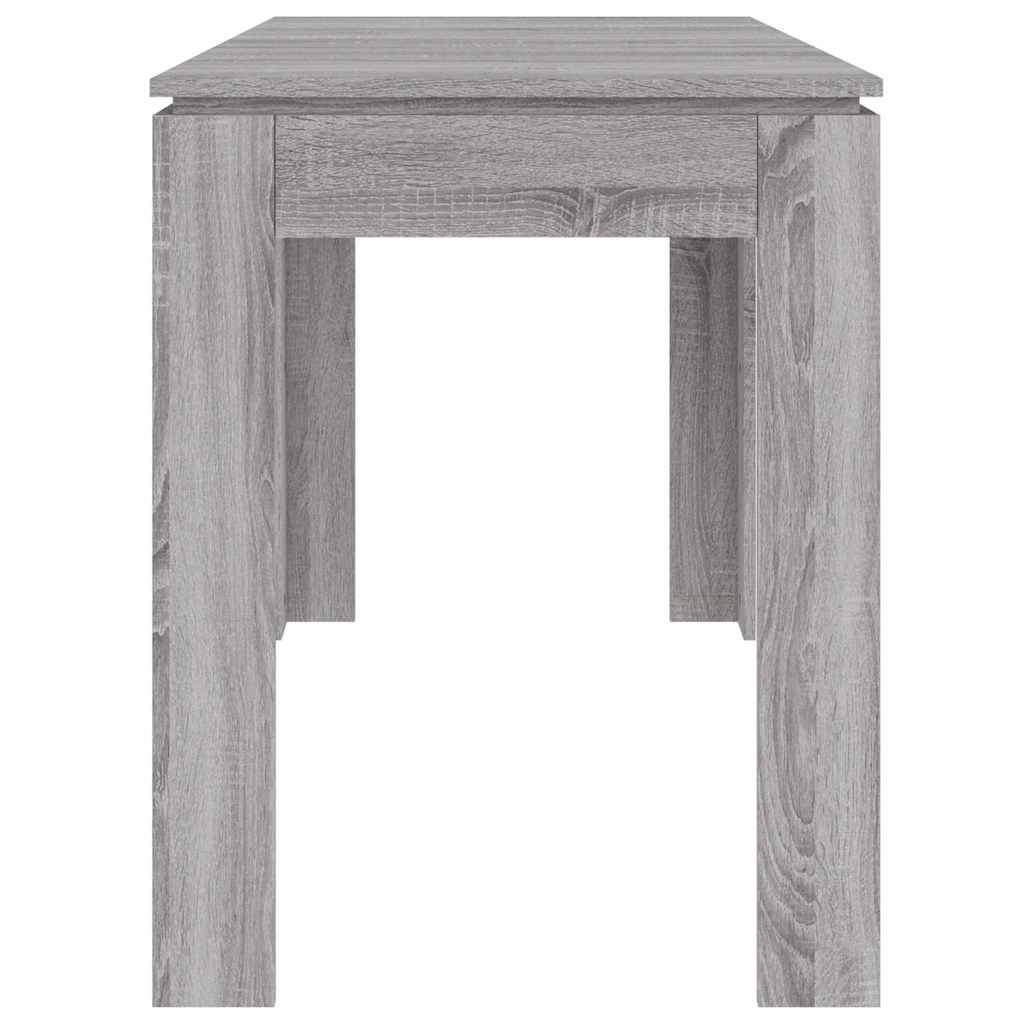 Stylish Grey Sonoma Dining Table 120x60x76 cm - Engineered Wood