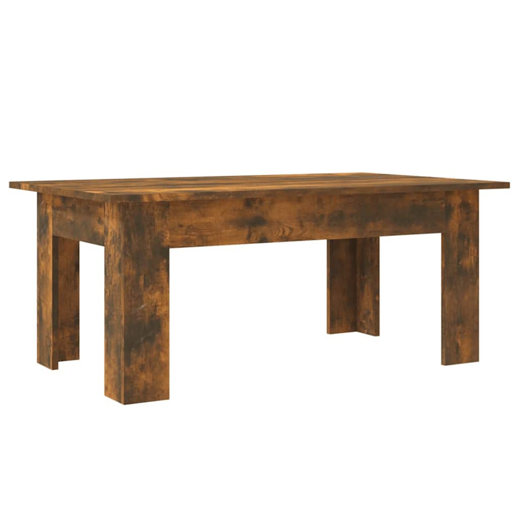 Coffee Table Smoked Oak 100x60x42 cm Engineered Wood