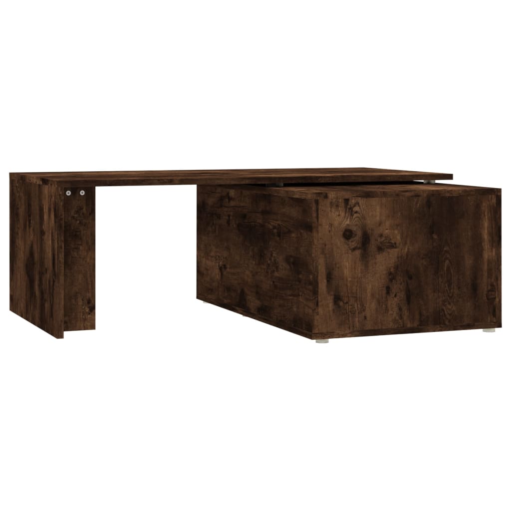 Coffee Table Smoked Oak 150x50x35 cm Engineered Wood