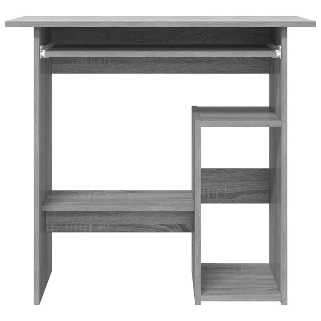 Compact Grey Sonoma Desk - 80x45x74 cm Engineered Wood
