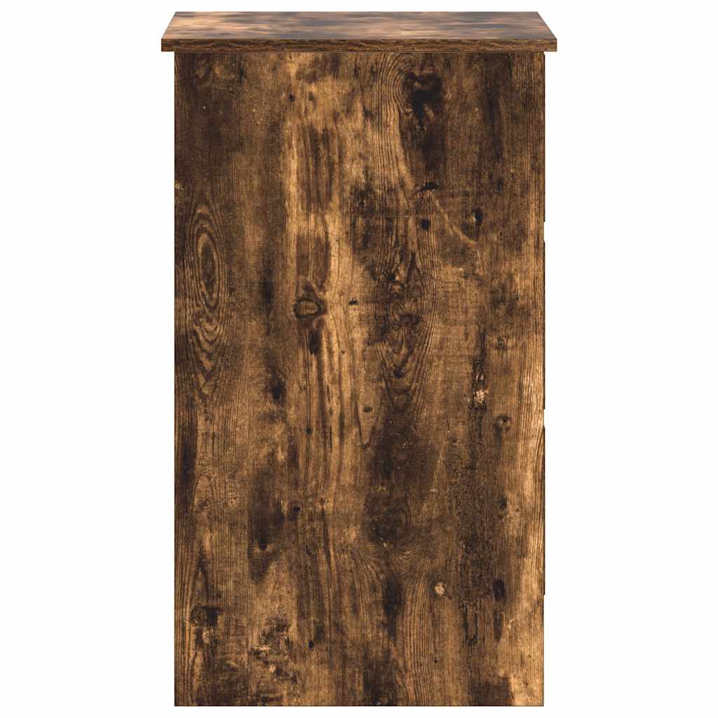 Smoked Oak Desk 90x45x76 cm - Elegant Engineered Wood Design