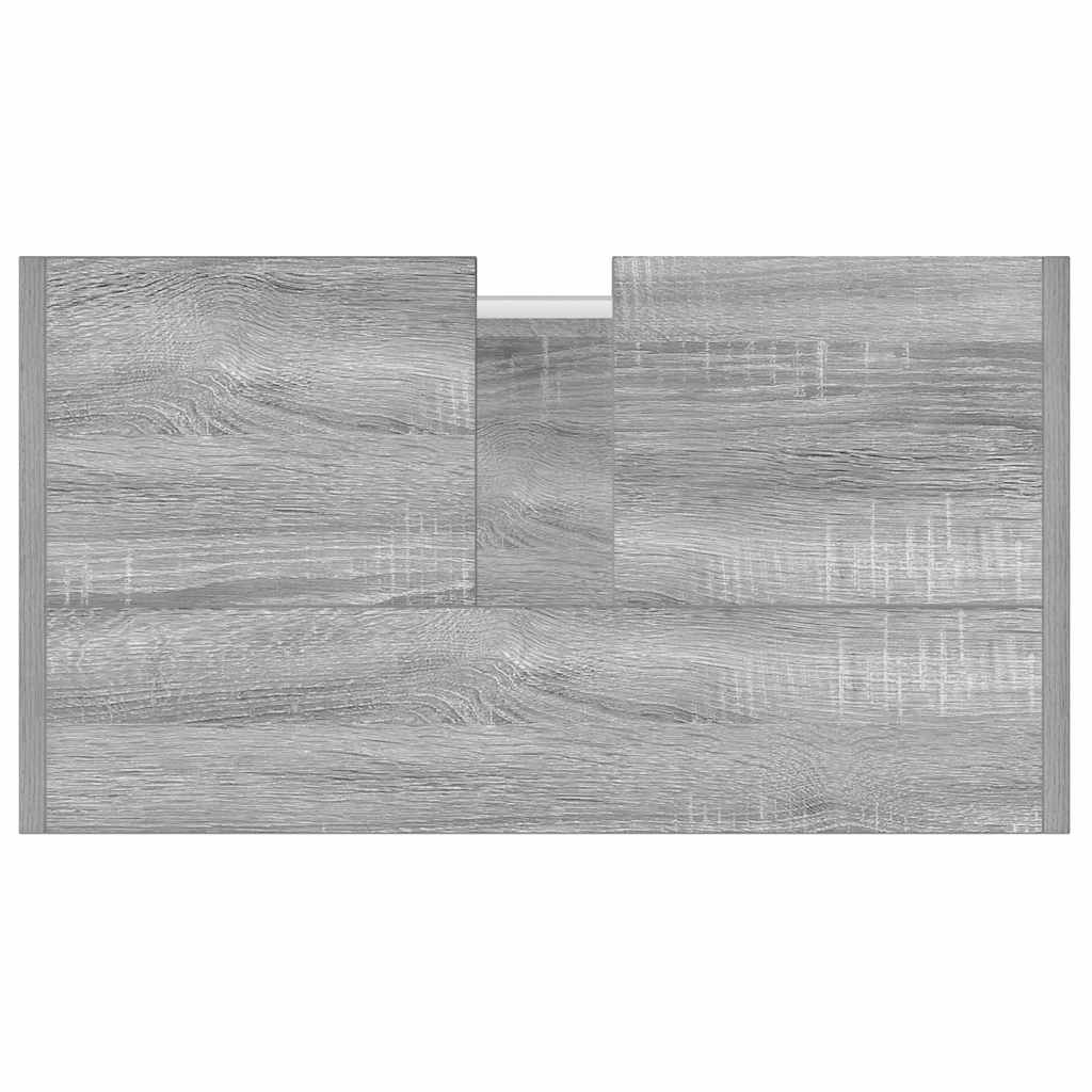 Grey Sonoma Engineered Wood Bathroom Cabinet - 60x33x60 cm