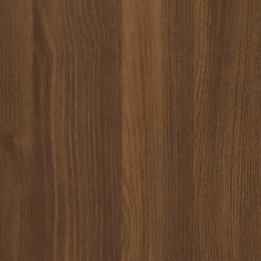 Brown Oak Bathroom Cabinet - Engineered Wood, 60x33x60 cm