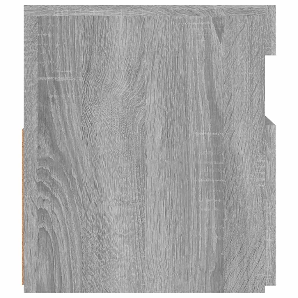 TV Cabinet with LED Lights Grey Sonoma 90x35x40 cm