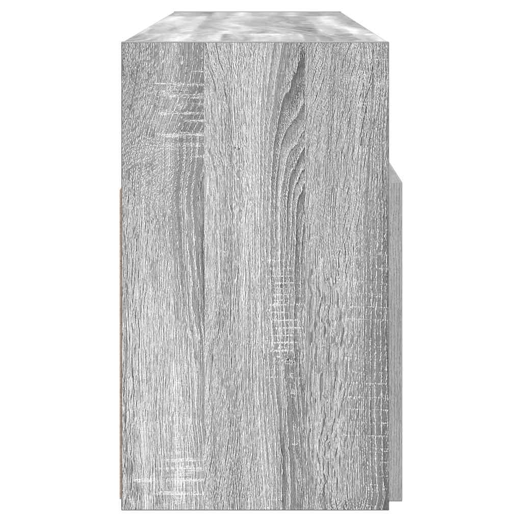 TV Cabinet with LED Lights Grey Sonoma 120x30x50 cm