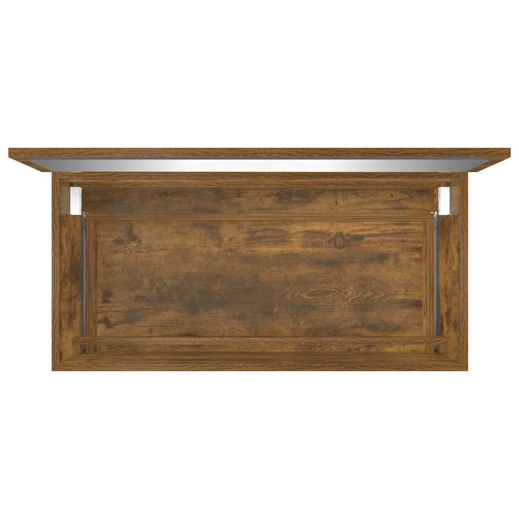 2-Piece Smoked Oak Bathroom Set - Engineered Wood