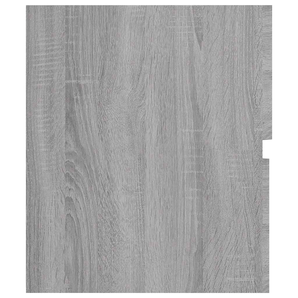 2-Piece Sonoma Grey Bathroom Set - Engineered Wood