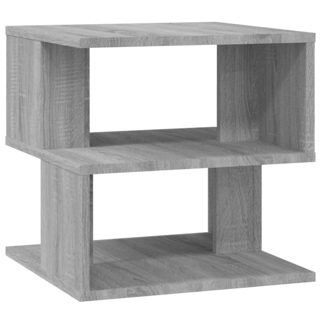 Sonoma Grey Side Table - 40x40 cm Engineered Wood