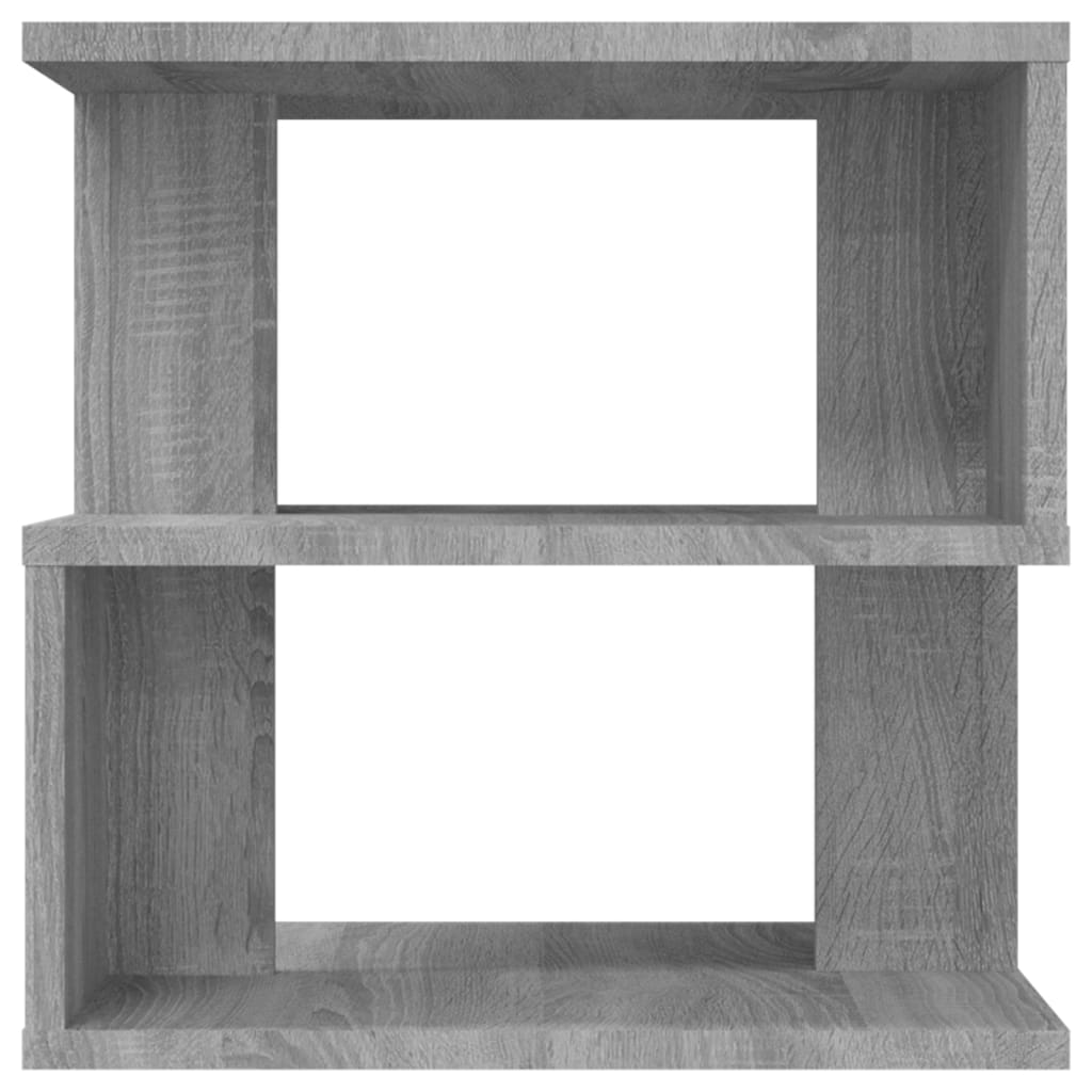 Sonoma Grey Side Table - 40x40 cm Engineered Wood