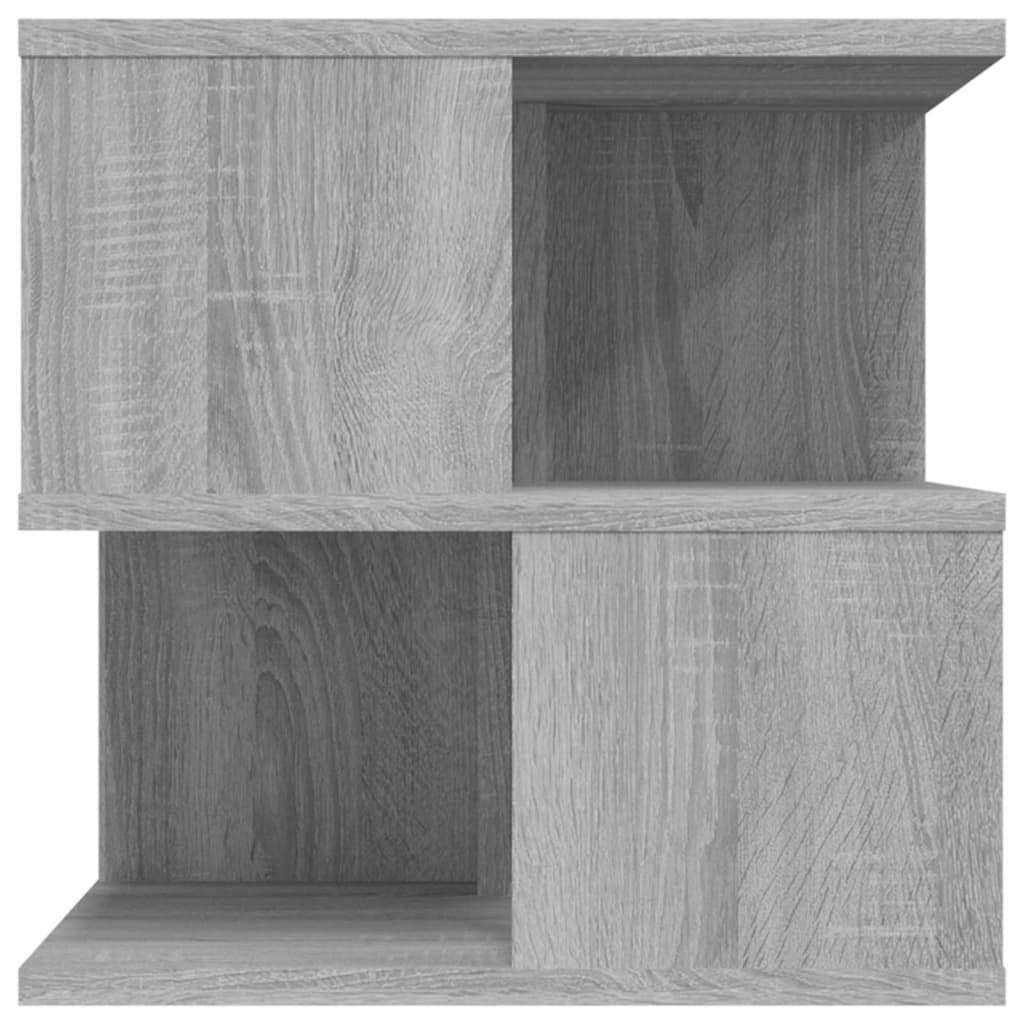 Sonoma Grey Side Table - 40x40 cm Engineered Wood