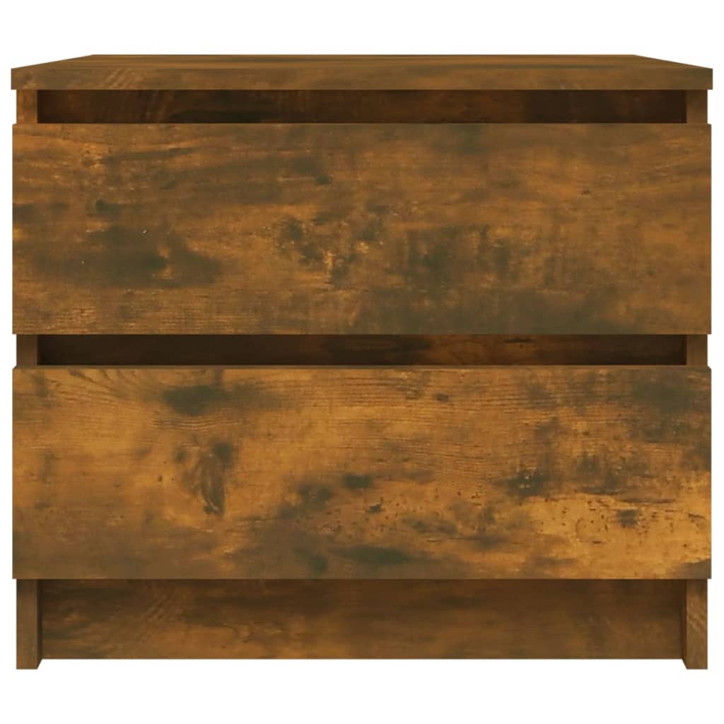Bed Cabinet Smoked Oak 50x39x43.5 cm Engineered Wood