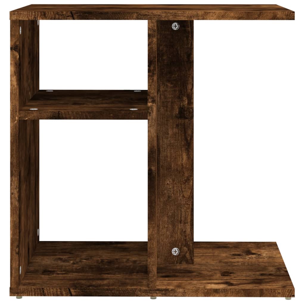 Smoked Oak Side Table 50x30x50 cm - Engineered Wood