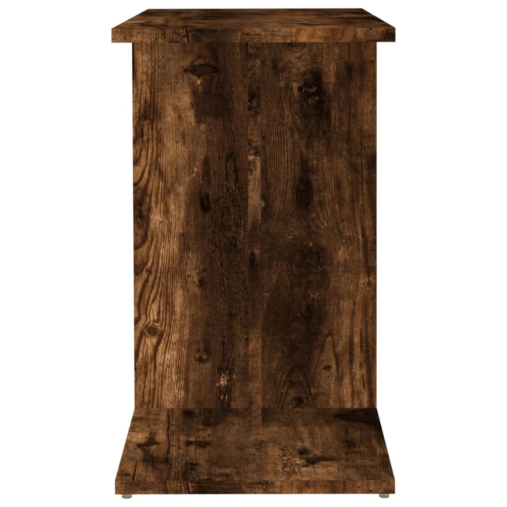 Smoked Oak Side Table 50x30x50 cm - Engineered Wood