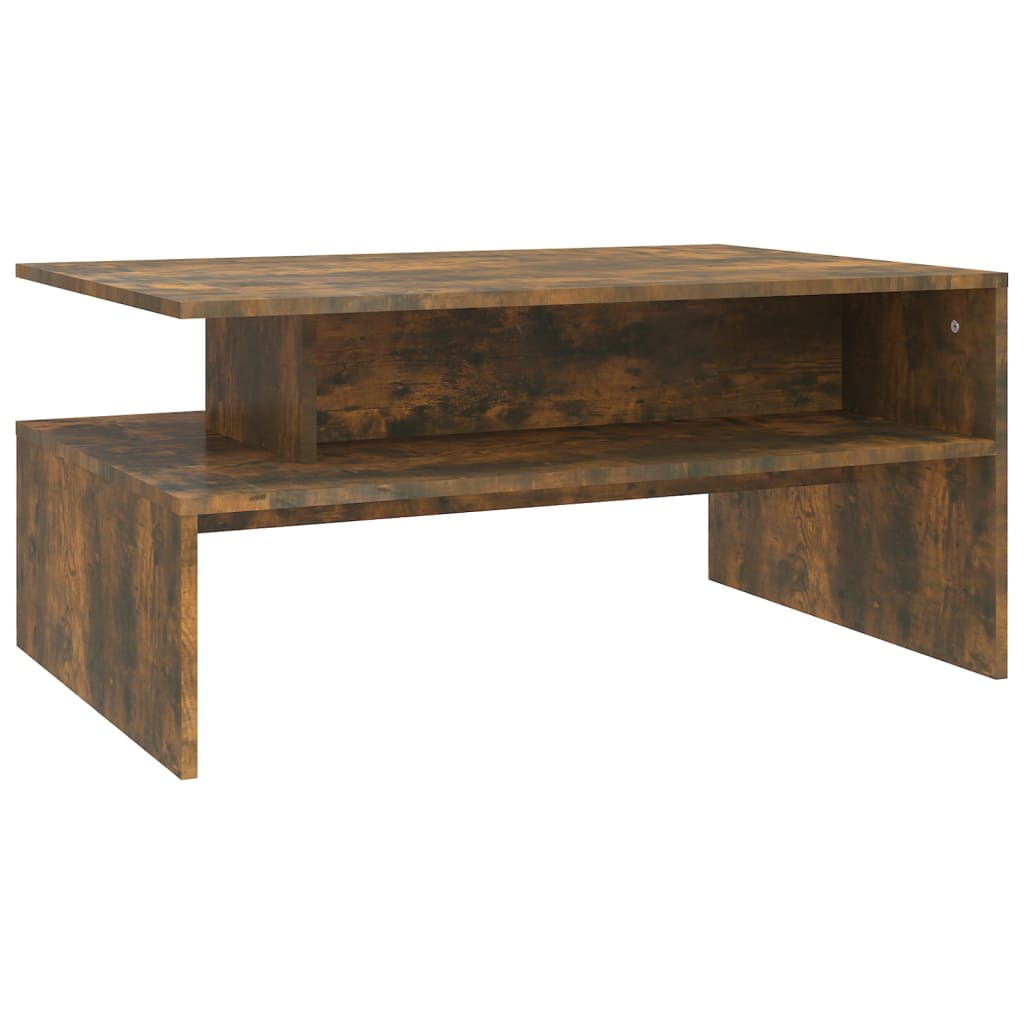 Coffee Table Smoked Oak 90x60x42,5 cm Engineered Wood