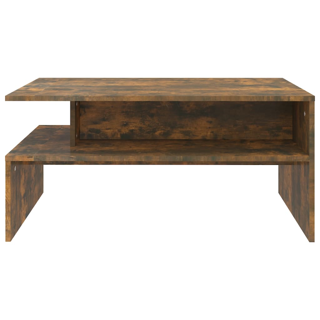 Coffee Table Smoked Oak 90x60x42,5 cm Engineered Wood