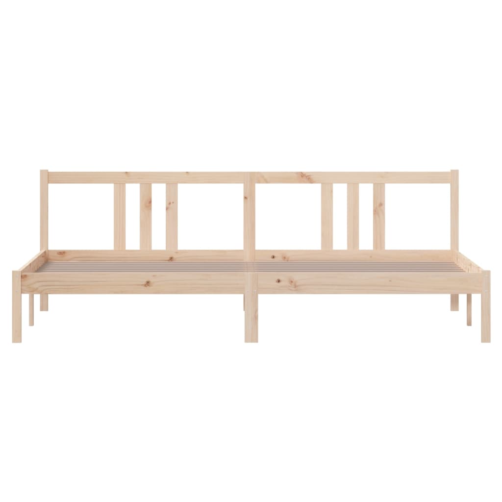 Bed Frame without Mattress Solid Wood 200x200 cm