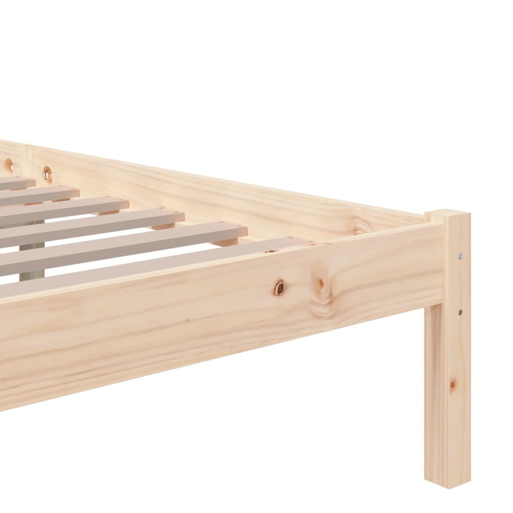 Bed Frame without Mattress Solid Wood 200x200 cm