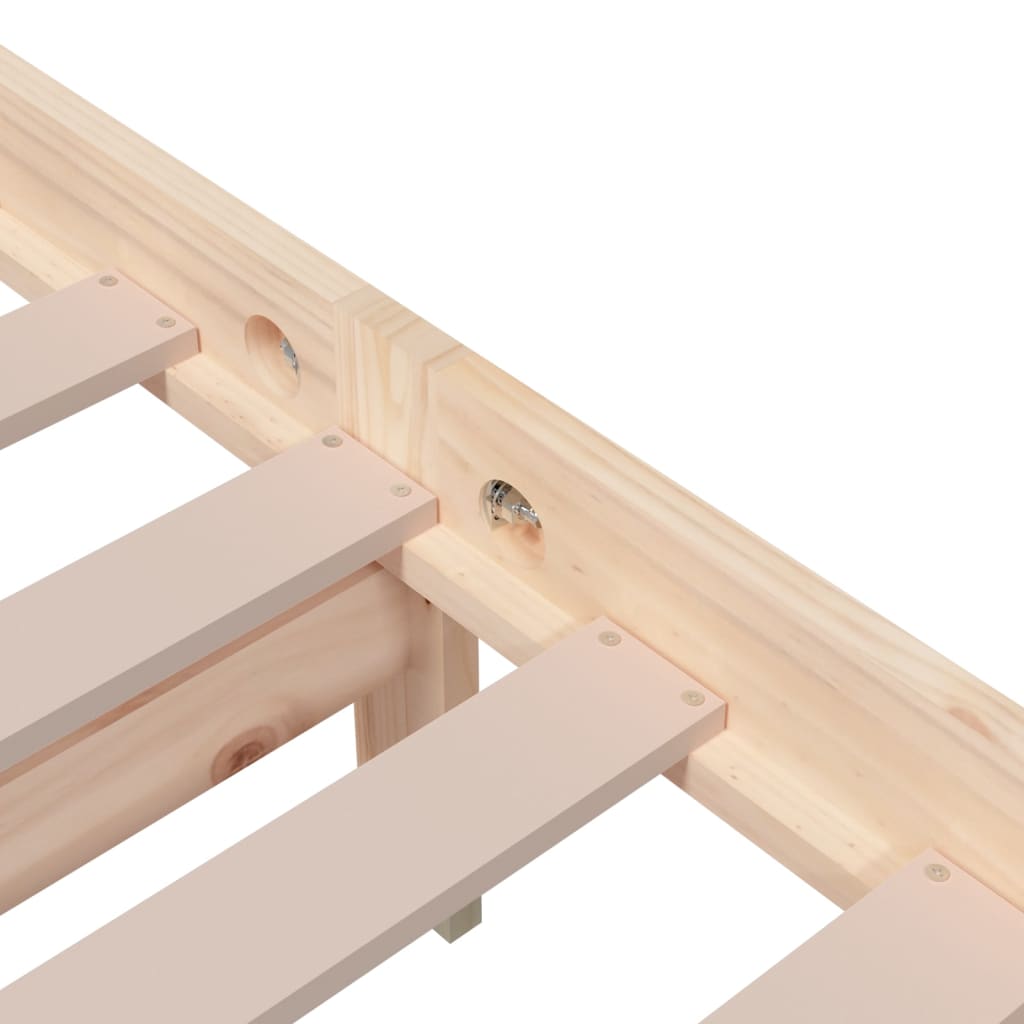Bed Frame without Mattress Solid Wood 200x200 cm
