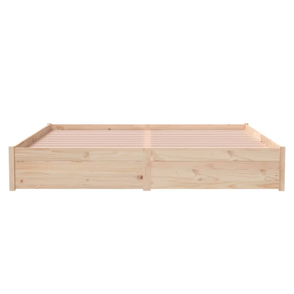 Solid Wood 180x200 cm Super King Bed Frame - No Mattress
