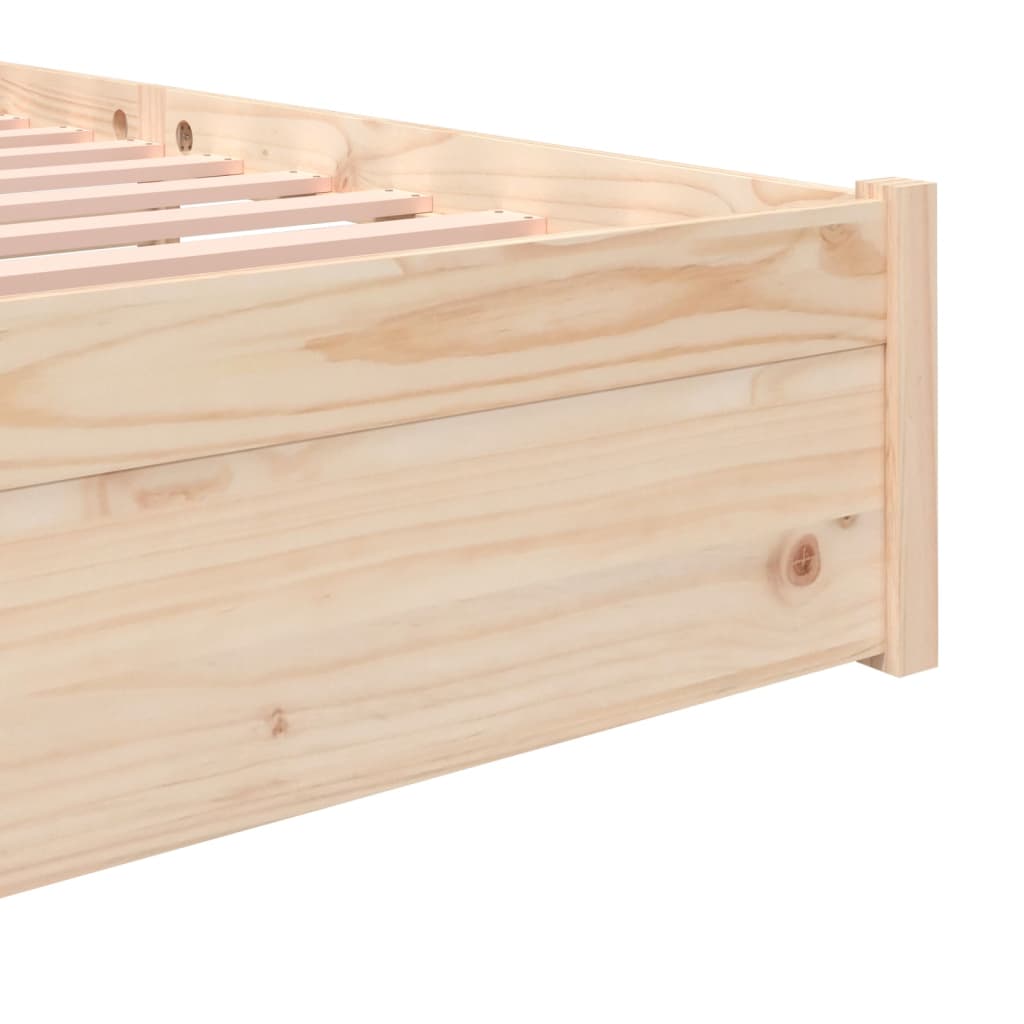 Solid Wood 180x200 cm Super King Bed Frame - No Mattress