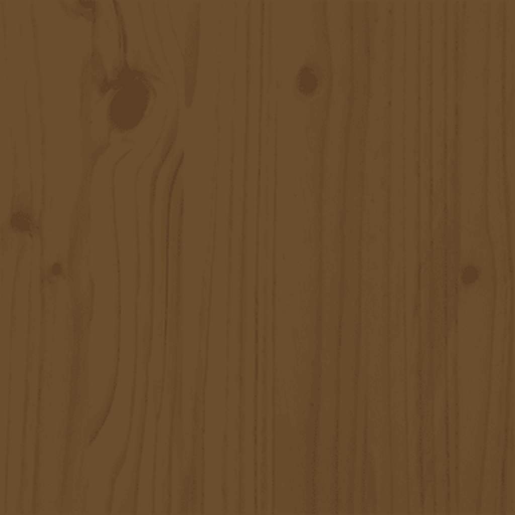 Honey Brown Solid Wood Bed Frame 75x190cm - Small Single Size