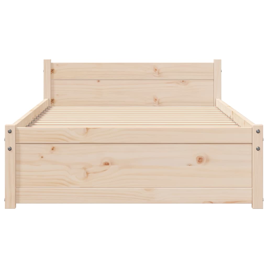 Solid Wood Bed Frame 90x200 cm - Durable, Elegant Design