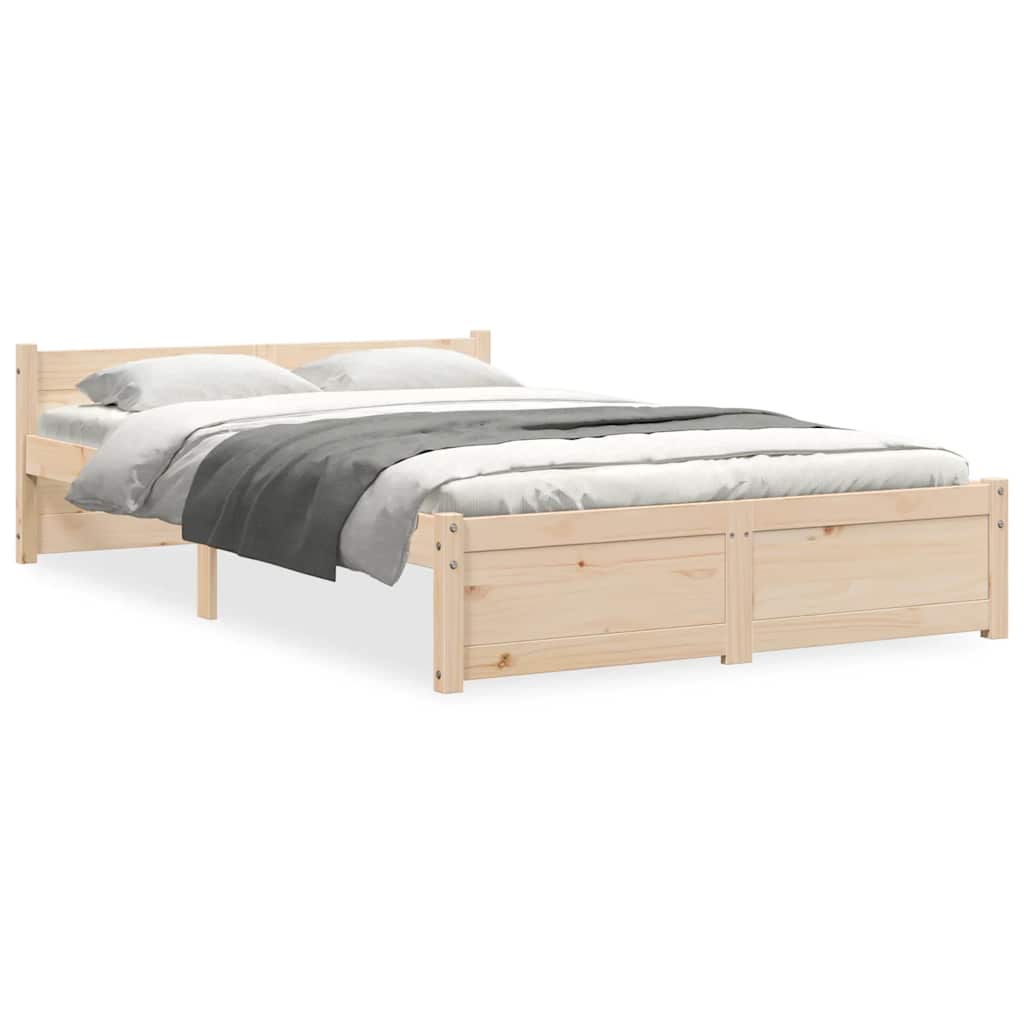 Solid Wood Bed Frame 120x200 cm - No Mattress Included