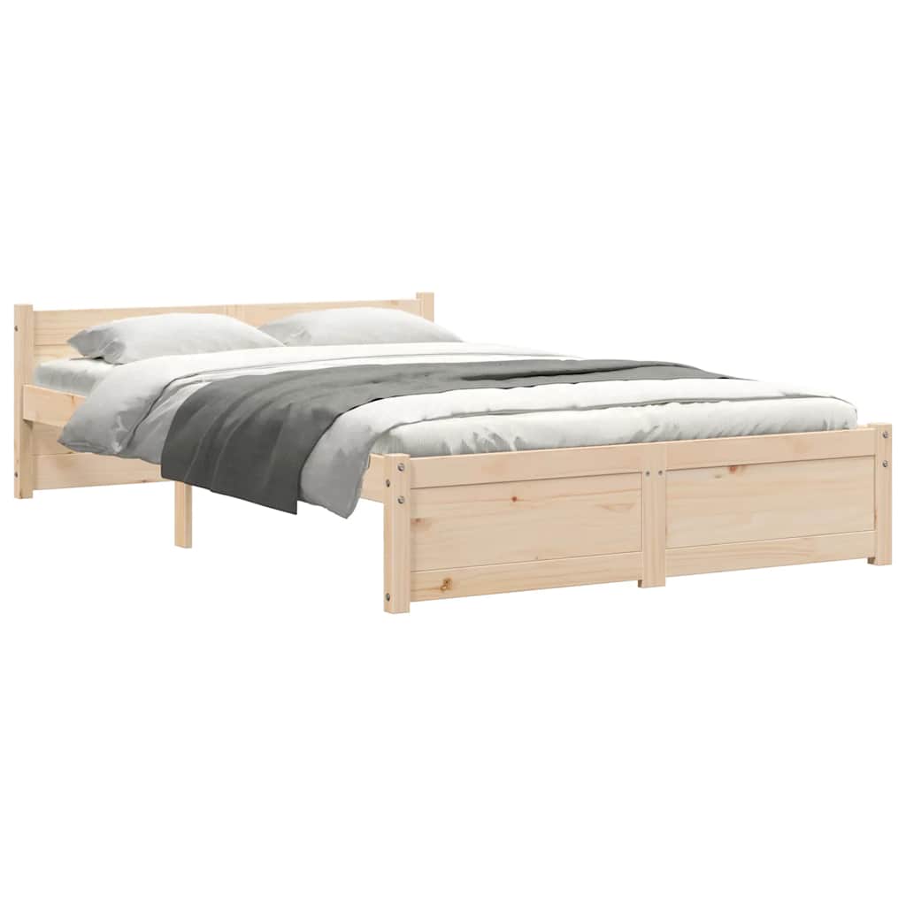 Solid Wood Bed Frame 120x200 cm - No Mattress Included