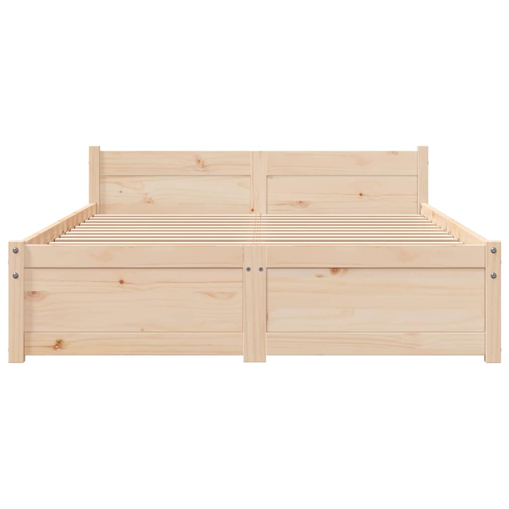 Solid Wood Bed Frame 120x200 cm - No Mattress Included
