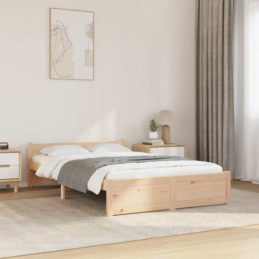 Solid Wood Bed Frame 120x200 cm - No Mattress Included