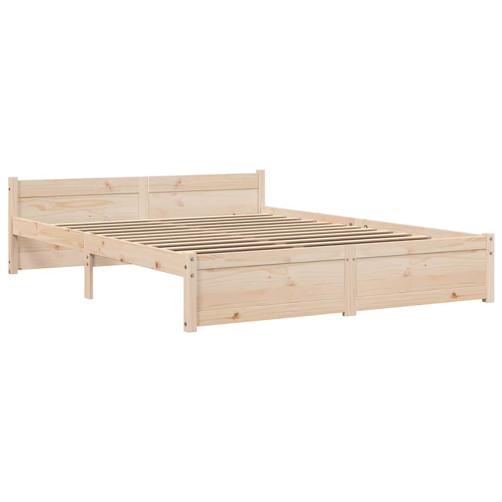 Solid Wood Bed Frame 160x200 cm - Durable & Stylish Design