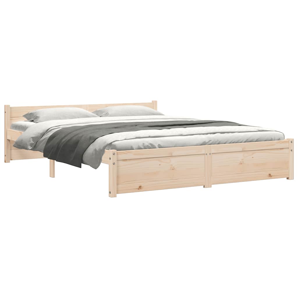 Solid Wood Bed Frame 160x200 cm - Durable & Stylish Design