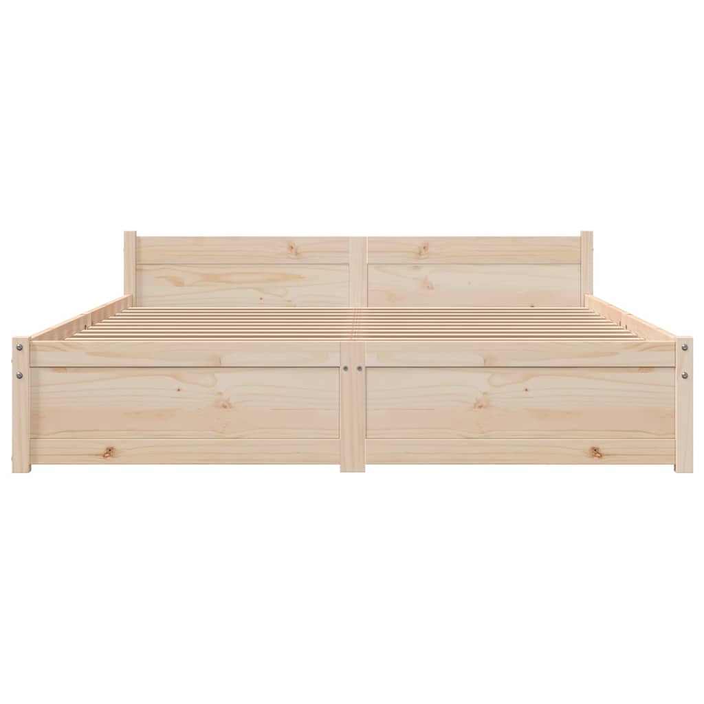 Solid Wood Bed Frame 160x200 cm - Durable & Stylish Design