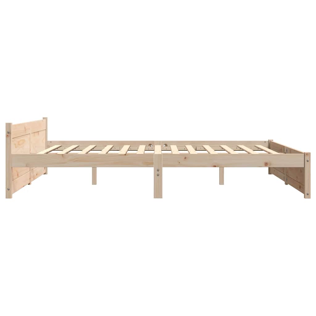 Solid Wood Super King Bed Frame 180x200 cm - No Mattress Included