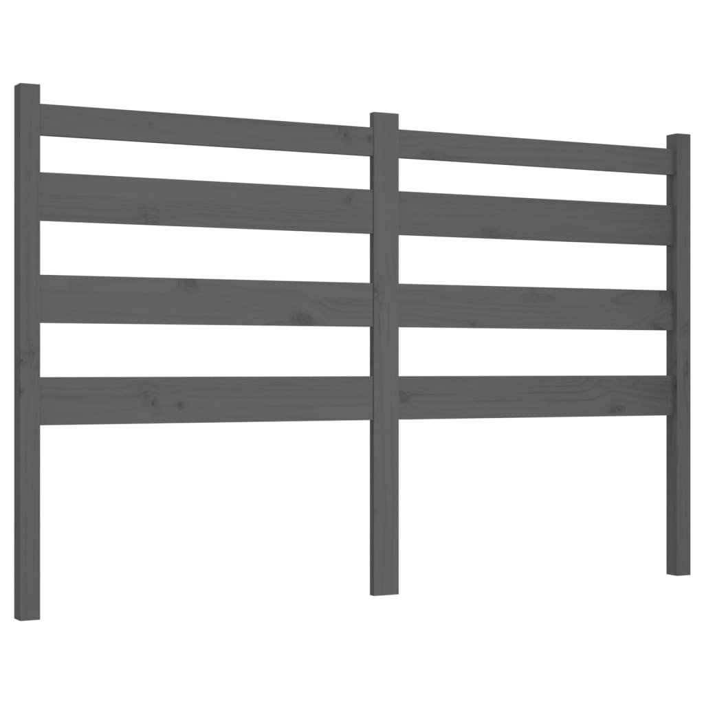 Solid Pine Bed Headboard Grey 166x4x100 cm - Durable & Stylish