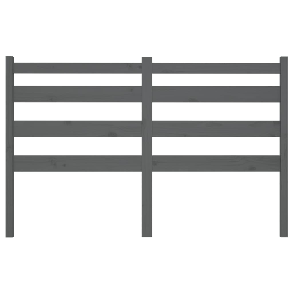 Solid Pine Bed Headboard Grey 166x4x100 cm - Durable & Stylish