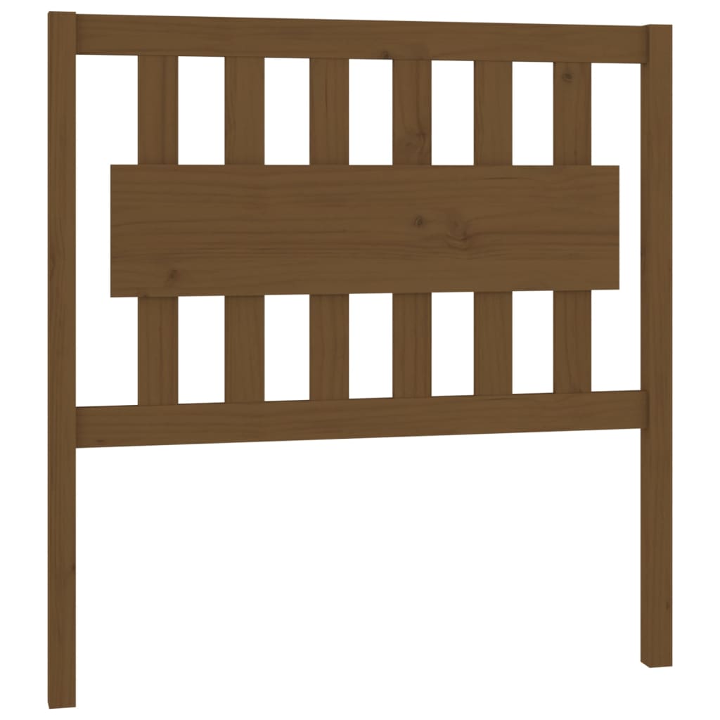 Solid Pine Wood Honey Brown Bed Headboard - 95.5x4x100 cm