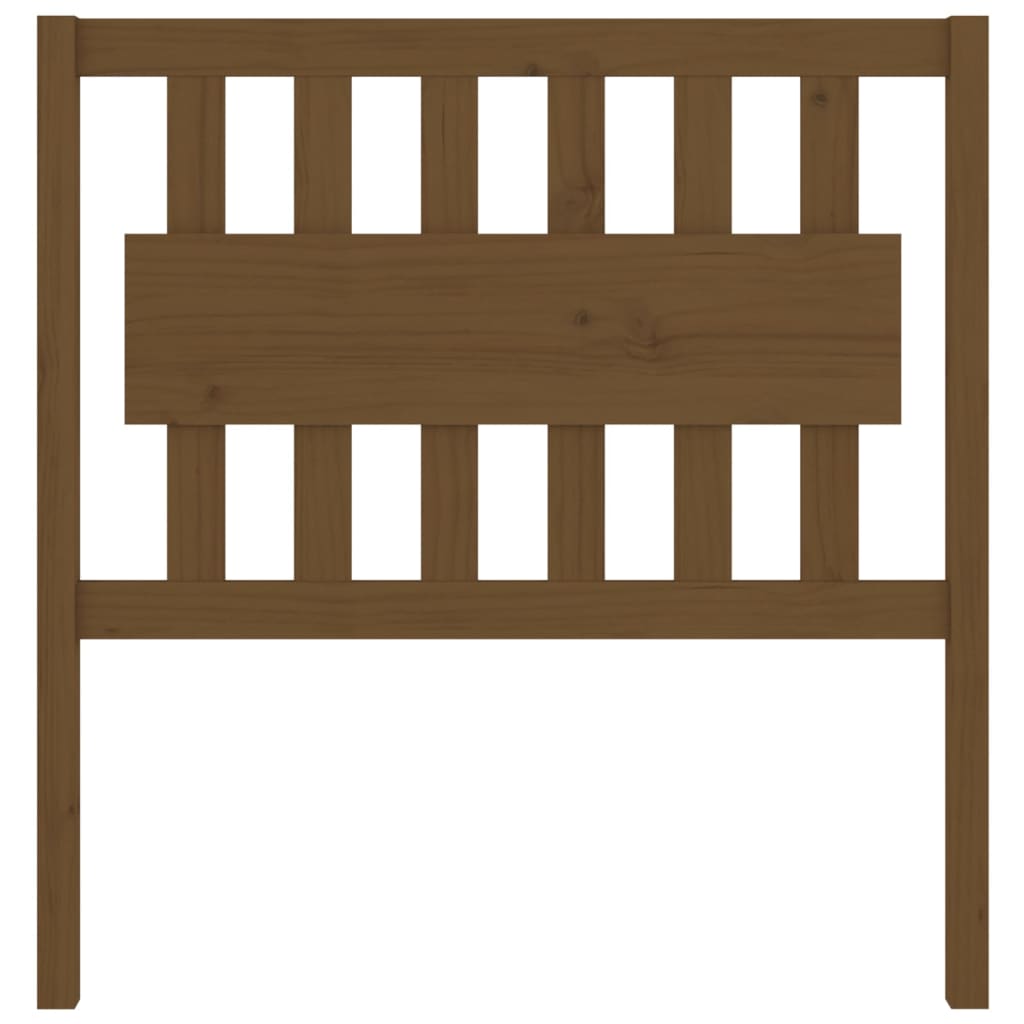 Solid Pine Wood Honey Brown Bed Headboard - 95.5x4x100 cm